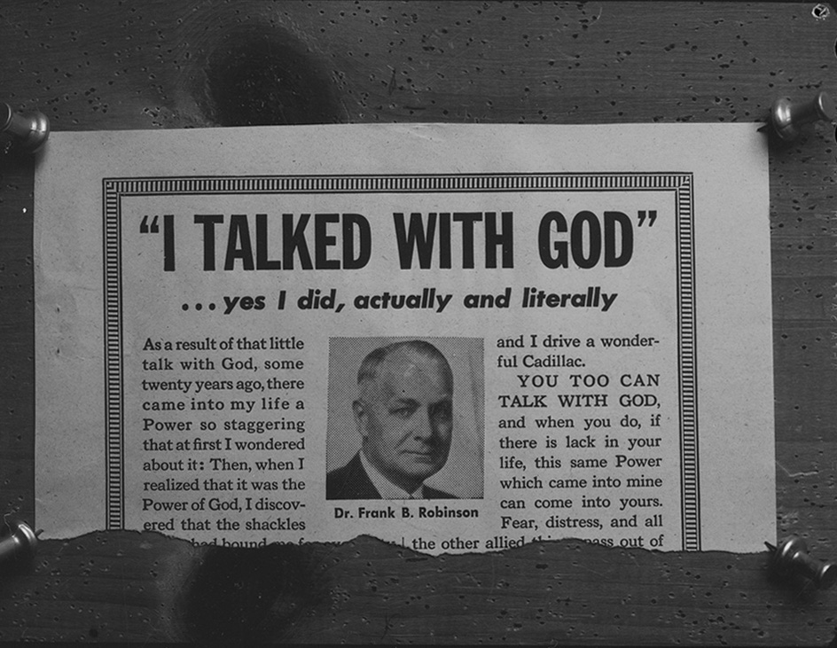 click to see item I Talked With God Advertisement